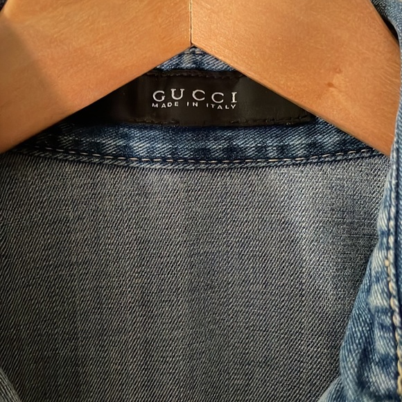 Gucci Snap front denim shirt - Picture 2 of 5